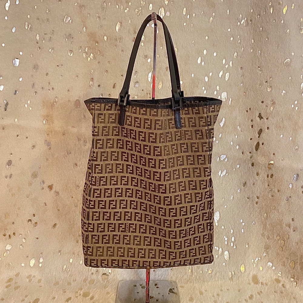 FENDI Zucchino Tote Bag Zucca FF